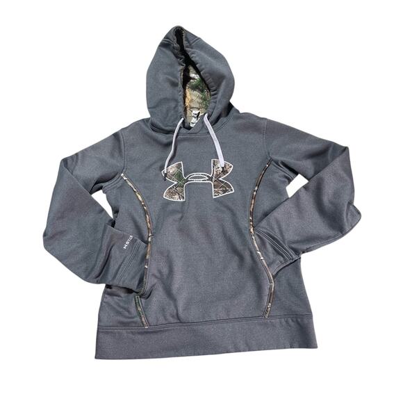 Under Armour Women’s‎ Hoodie Size Small Camo Accent Sweatshirt Athletic Wear - Picture 1 of 5